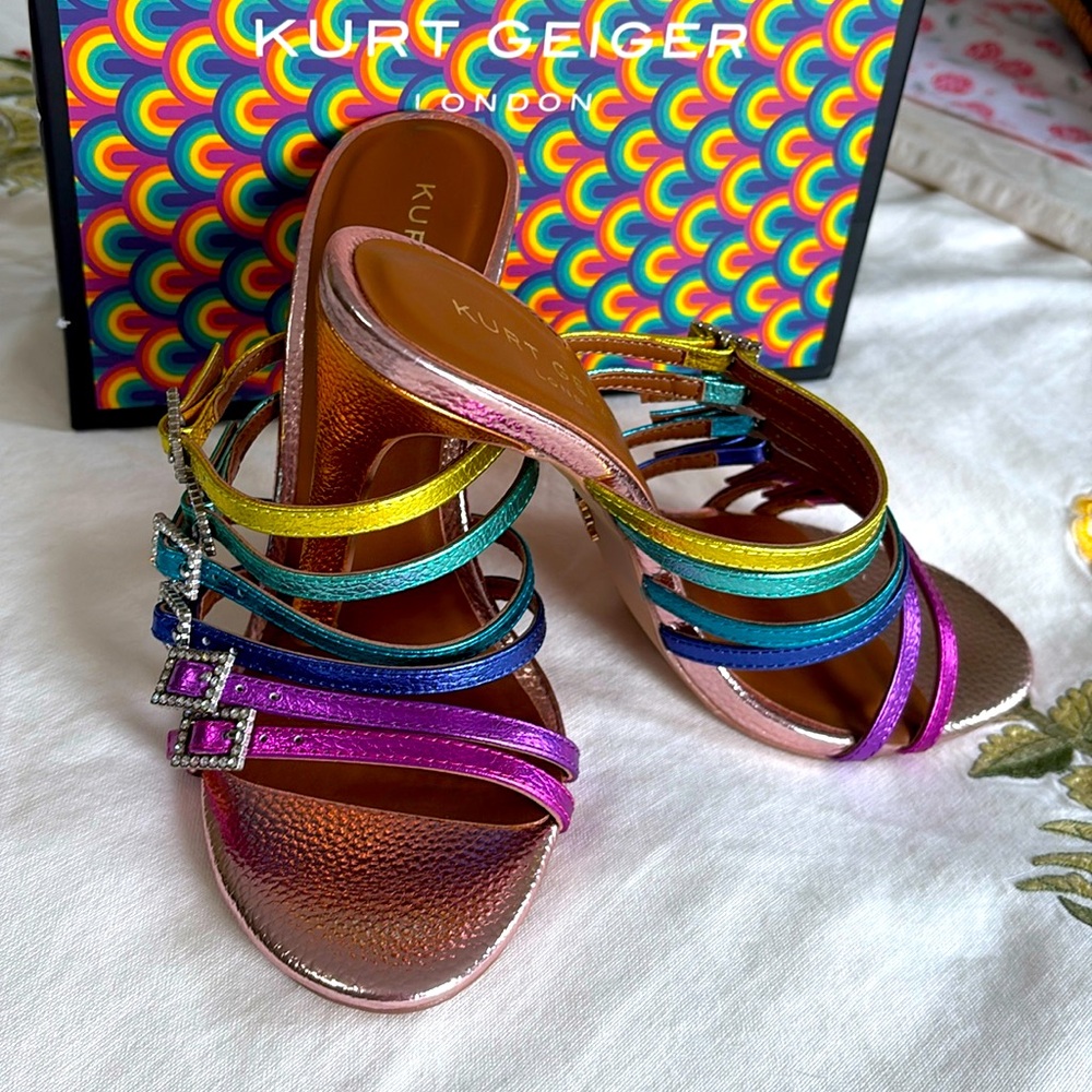 Kurt Geiger Blue Purple Stylish Heels